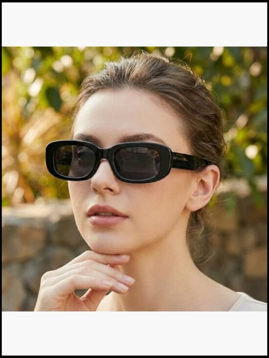 Oval Polarized Sunglasses UV 400 Protection Acetate Frame